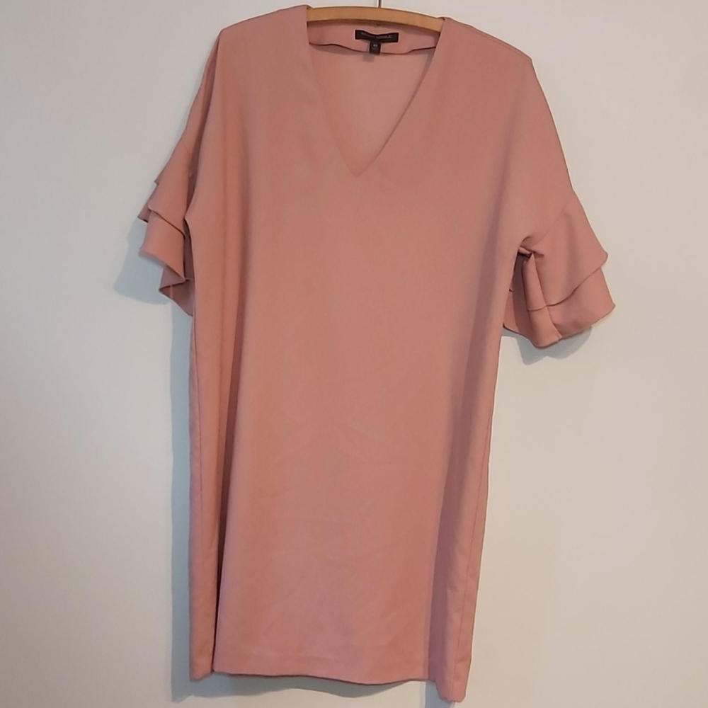 Banana republic pink tunic dress with flowy sleeve